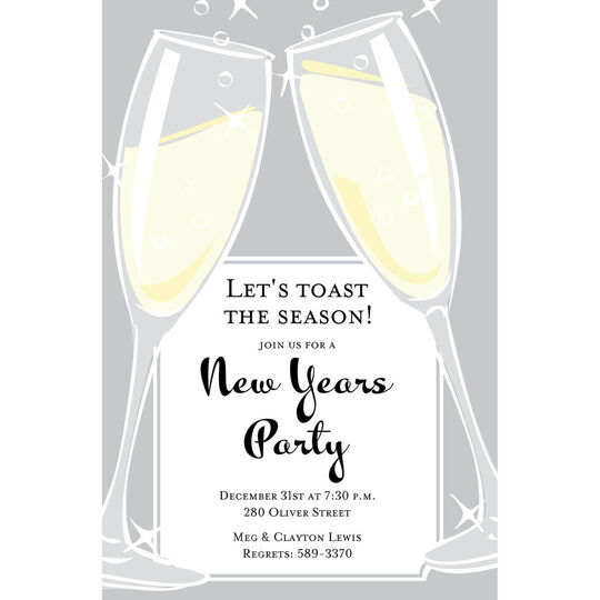 Cheerful Toast Invitations